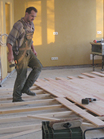 Peter Heel, Holzschwingboden austfteln